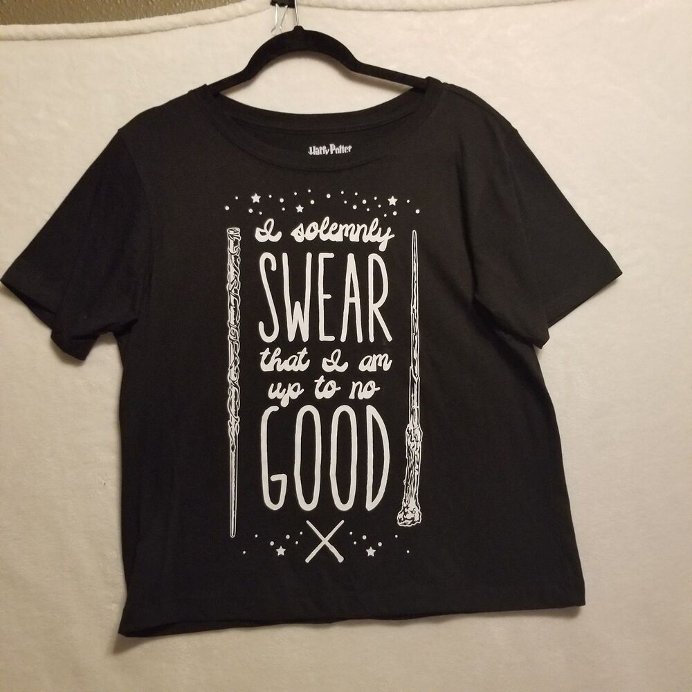 Harry Potter Youth XL T-Shirt Cotton Blend I Solemnly Swear I Am Up To No Good